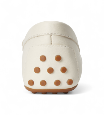 Polo Ralph Lauren Mocasines de Piel Napa Barnsbury blanco crema