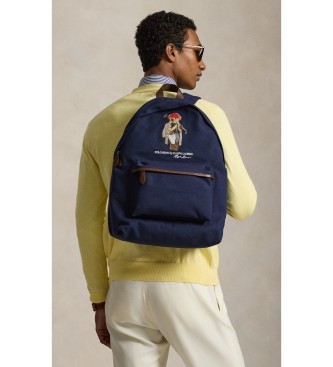 Polo Ralph Lauren Canvas backpack with navy Bear polo shirt
