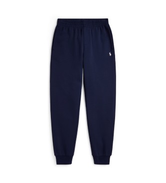 Polo Ralph Lauren Pantaloni da jogging blu navy in maglia doppia