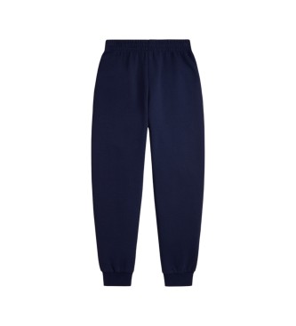 Polo Ralph Lauren Pantaloni da jogging blu navy in maglia doppia