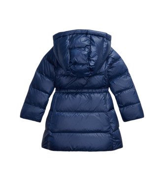 Polo Ralph Lauren Plumífero largo metalizado marino