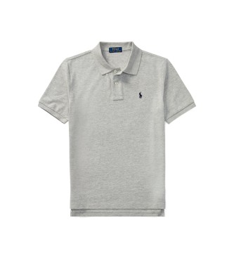 Polo Ralph Lauren Siva polo majica iz bombažne mreže