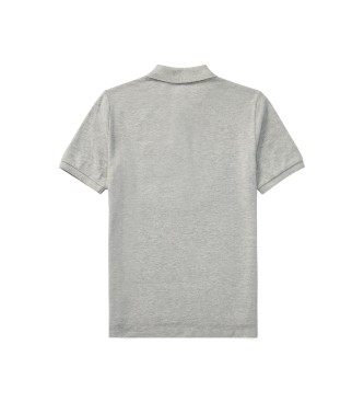 Polo Ralph Lauren Siva polo majica iz bombažne mreže