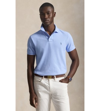 Polo Ralph Lauren Polo piqu� slim fit personalizzata blu chiaro