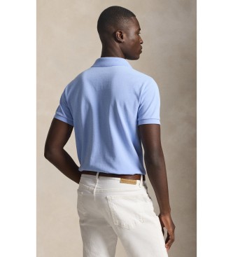Polo Ralph Lauren Polo piqu� slim fit personalizzata blu chiaro