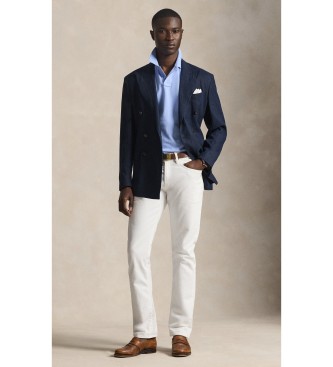 Polo Ralph Lauren Polo piqu� slim fit personalizzata blu chiaro