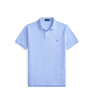 Polo Ralph Lauren Polo piqu� slim fit personalizzata blu chiaro