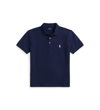 Polo Ralph Lauren Stretch pique Custom Slim Fit navy polo shirt