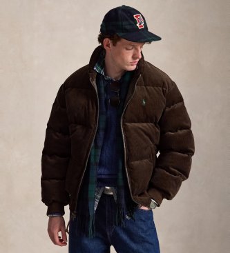Polo Ralph Lauren Wyoming-jacka i dun och brunt manchestertyg
