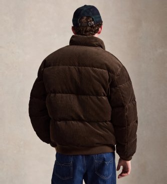 Polo Ralph Lauren Wyoming-jacka i dun och brunt manchestertyg