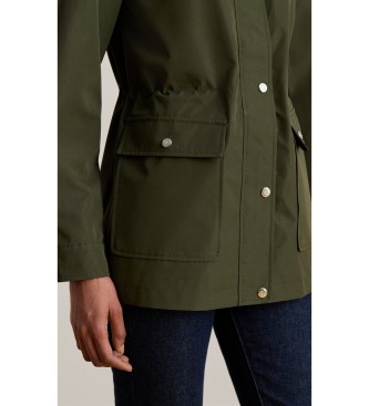 Lauren Ralph Lauren Anorak con collo a imbuto e cappuccio verde