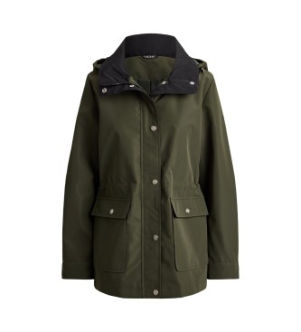 Lauren Ralph Lauren Anorak con collo a imbuto e cappuccio verde