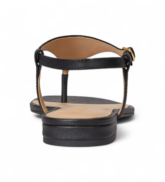 Polo Ralph Lauren Everley II zwart gekruiste leren sandalen