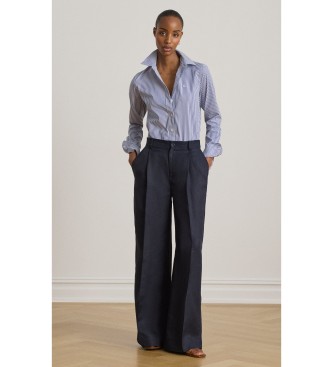 Lauren Ralph Lauren Chemise en coton à rayures bleues Classic Fit