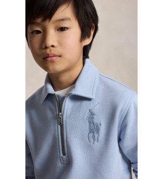 Polo Ralph Lauren Felpa in spugna blu Big Pony