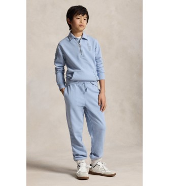 Polo Ralph Lauren Felpa in spugna blu Big Pony