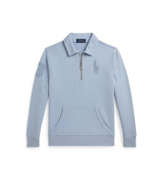 Polo Ralph Lauren Felpa in spugna blu Big Pony