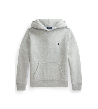 Polo Ralph Lauren Gr� fleece-sweatshirt med h�tte