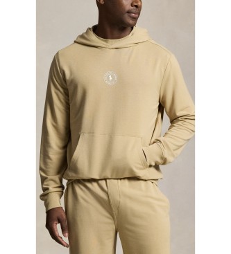 Polo Ralph Lauren Fransk frott�-sweatshirt med h�tte, brun