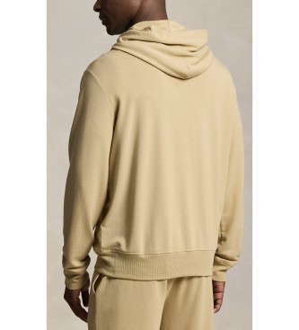 Polo Ralph Lauren Fransk frott�-sweatshirt med h�tte, brun