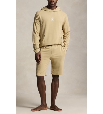 Polo Ralph Lauren Fransk frott�-sweatshirt med h�tte, brun