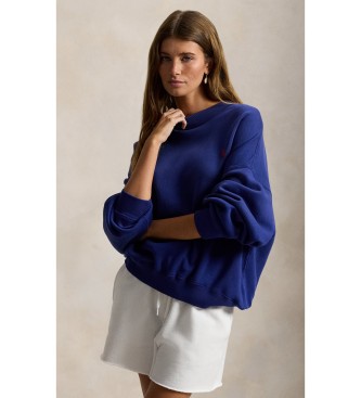 Polo Ralph Lauren Mikina iz flisa z modrim okroglim izrezom