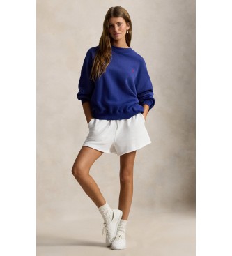 Polo Ralph Lauren Mikina iz flisa z modrim okroglim izrezom