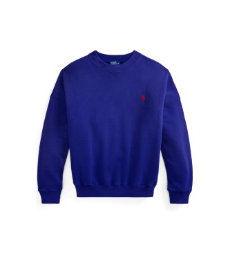 Polo Ralph Lauren Mikina iz flisa z modrim okroglim izrezom