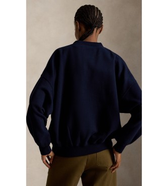 Polo Ralph Lauren Sudadera de algodón con Polo Bear marino