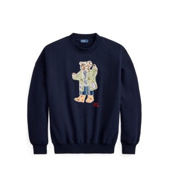Polo Ralph Lauren Sudadera de algodón con Polo Bear marino