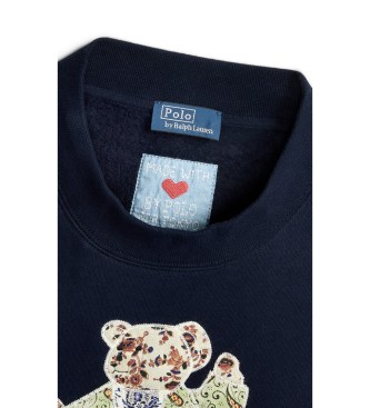 Polo Ralph Lauren Sudadera de algodón con Polo Bear marino