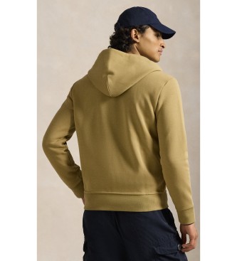 Polo Ralph Lauren Sudadera de punto doble y cremallera marr�n claro