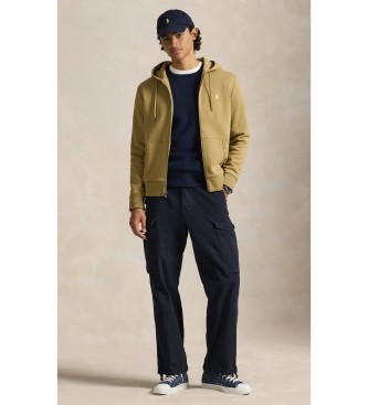 Polo Ralph Lauren Sudadera de punto doble y cremallera marr�n claro