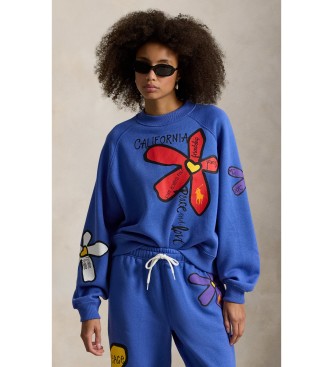 Polo Ralph Lauren Sweatshirt Floral Graphic blue