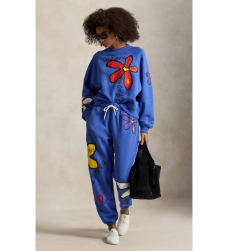 Polo Ralph Lauren Sweatshirt Floral Graphic blue