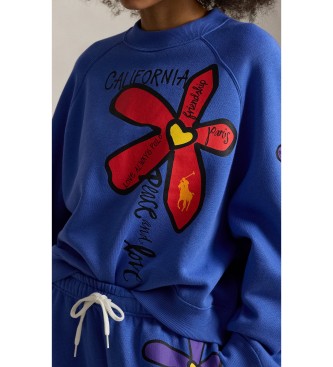 Polo Ralph Lauren Sweatshirt Floral Graphic blue
