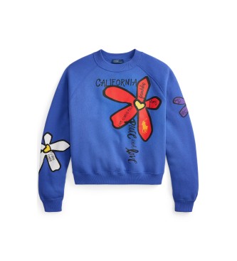 Polo Ralph Lauren Sweatshirt Floral Graphic blue