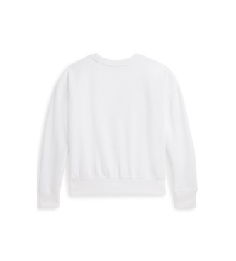 Polo Ralph Lauren Sudadera Polo Bear Fleece Boxy blanco