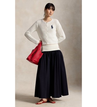 Polo Ralph Lauren Crochet cardigan white