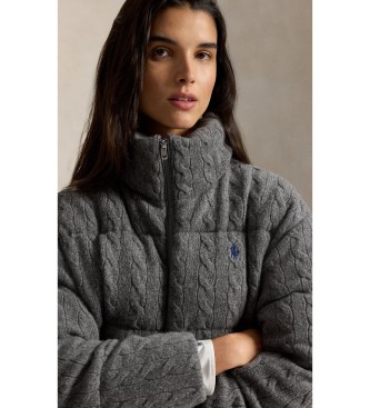 Polo Ralph Lauren Grey padded wool and cashmere jacket
