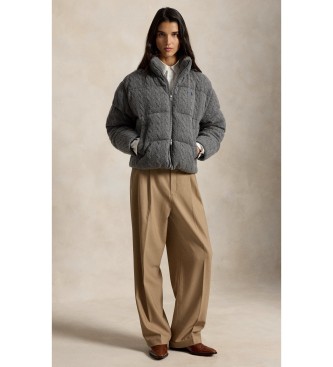 Polo Ralph Lauren Grey padded wool and cashmere jacket