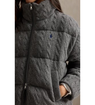 Polo Ralph Lauren Grey padded wool and cashmere jacket