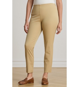 Lauren Ralph Lauren Hose aus Baumwolltwill und beigem Gummiband