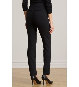 Lauren Ralph Lauren Spodnie do kostki z czarnego ponte
