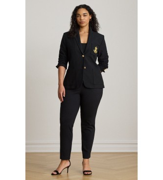 Lauren Ralph Lauren Spodnie do kostki z czarnego ponte
