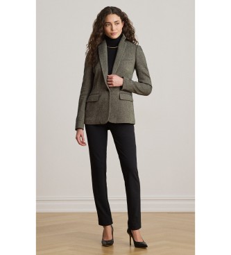 Lauren Ralph Lauren Spodnie do kostki z czarnego ponte