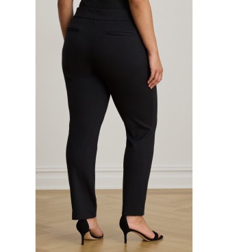 Lauren Ralph Lauren Spodnie do kostki z czarnego ponte