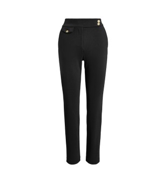 Lauren Ralph Lauren Spodnie do kostki z czarnego ponte