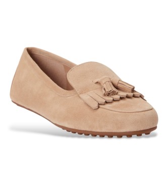 Lauren Ralph Lauren Tayte Mokassins aus beigem Wildleder