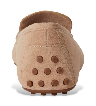 Lauren Ralph Lauren Tayte Mokassins aus beigem Wildleder